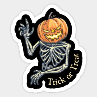 Trick or Treat Sticker